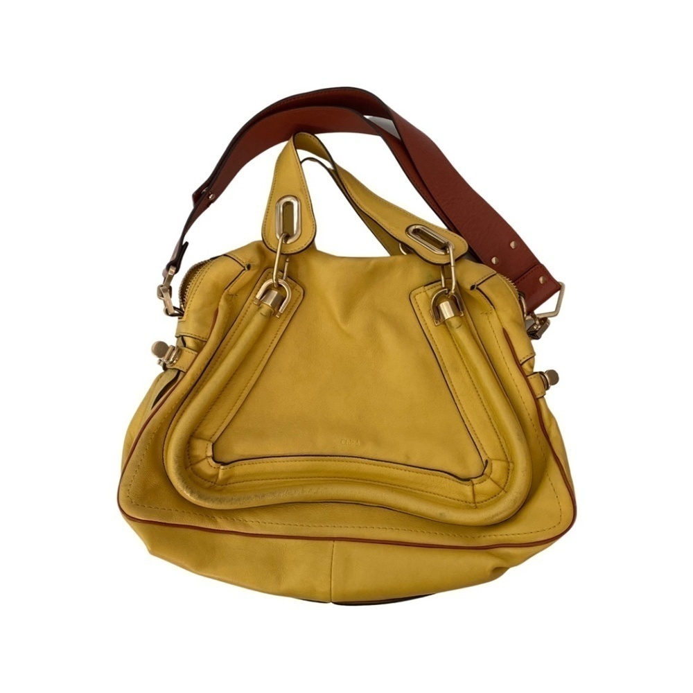 Chloé Mustard Yellow Leather  Shoulder Bag